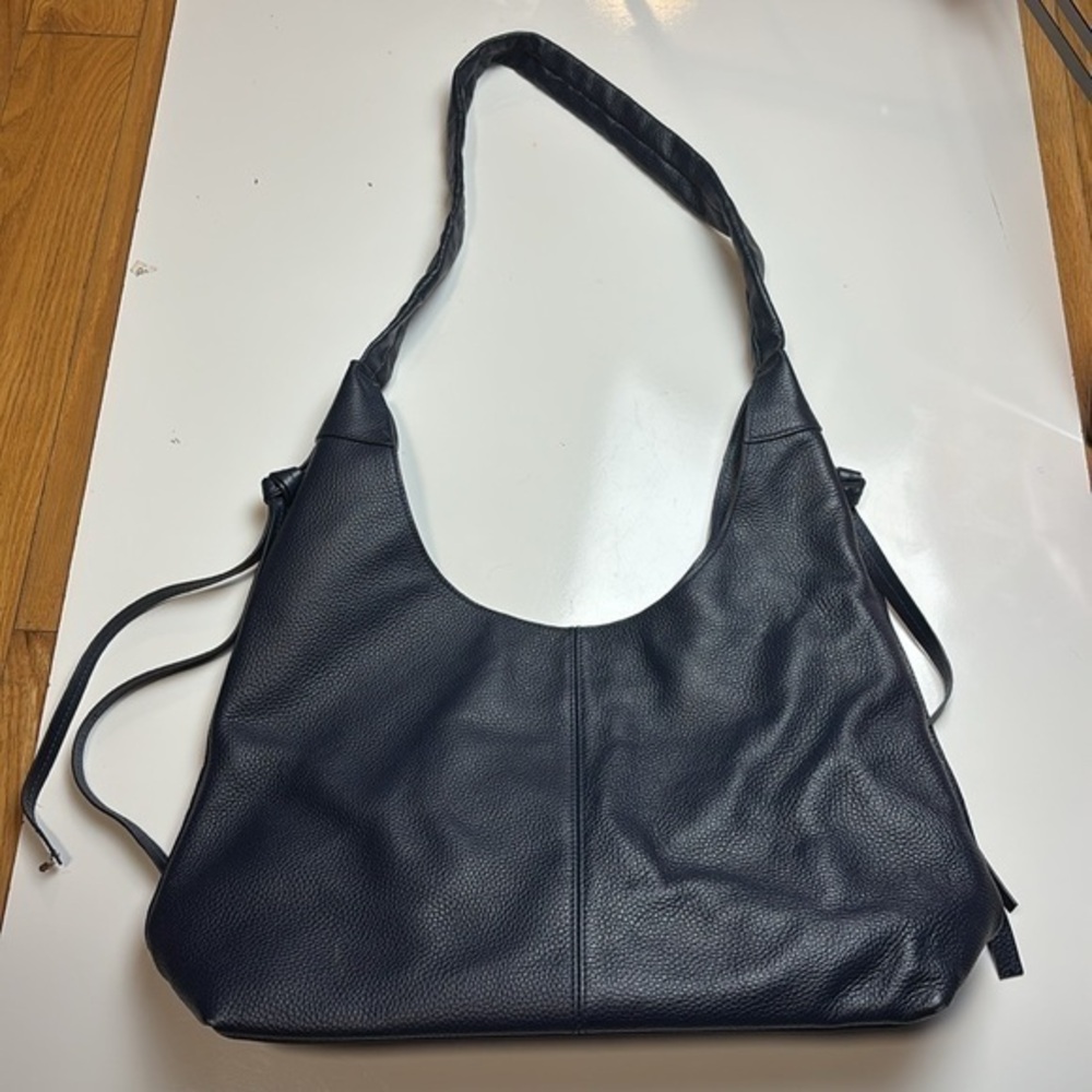 Laggo blue‎ tassel leather shoulder bag